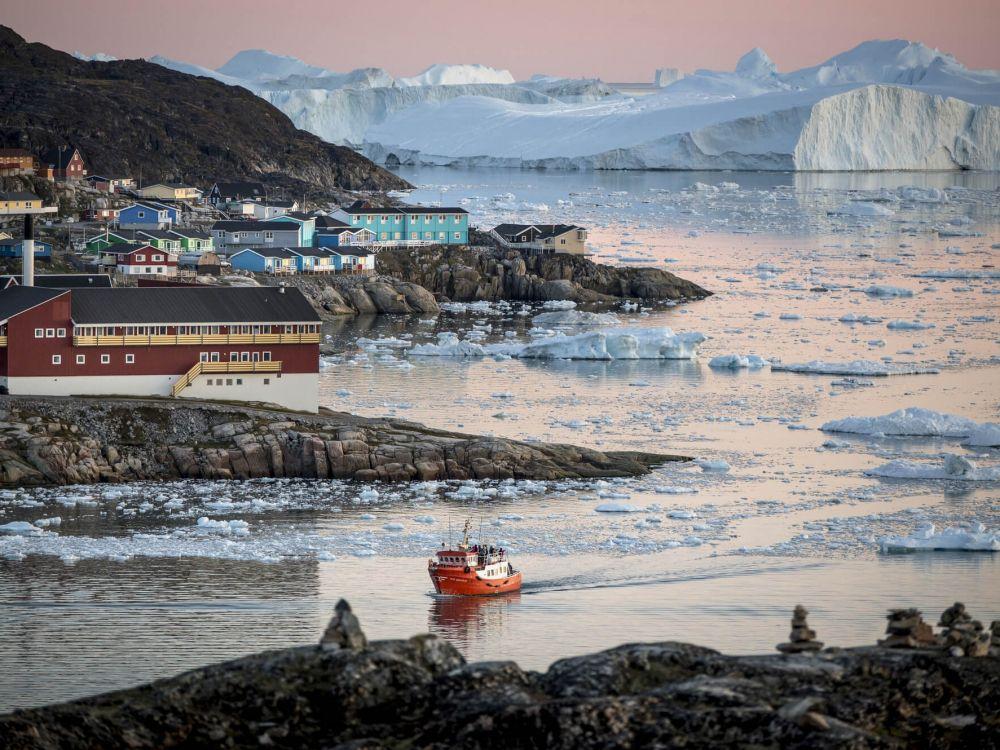 Winter Image of Ilulissat Greenland 